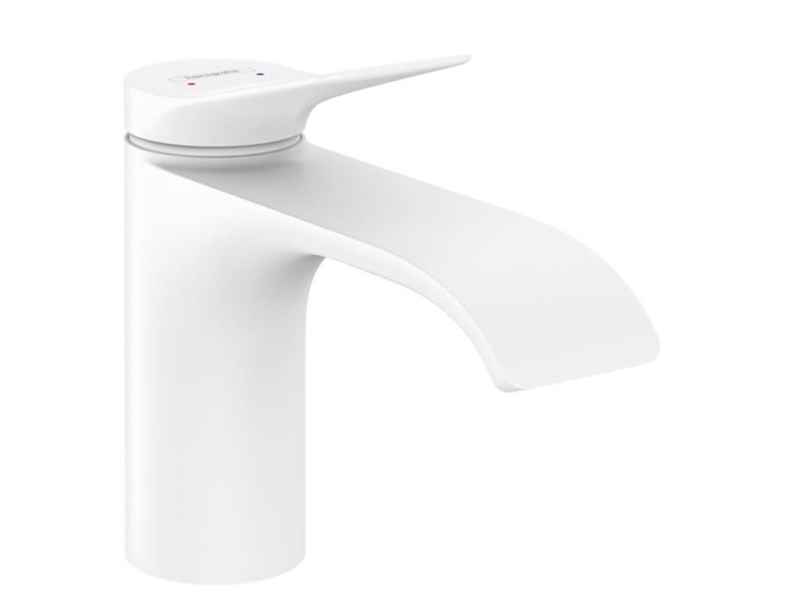 Купить Смеситель для раковины Hansgrohe Vivenis, с донным клапаном, белый матовый, 75010700