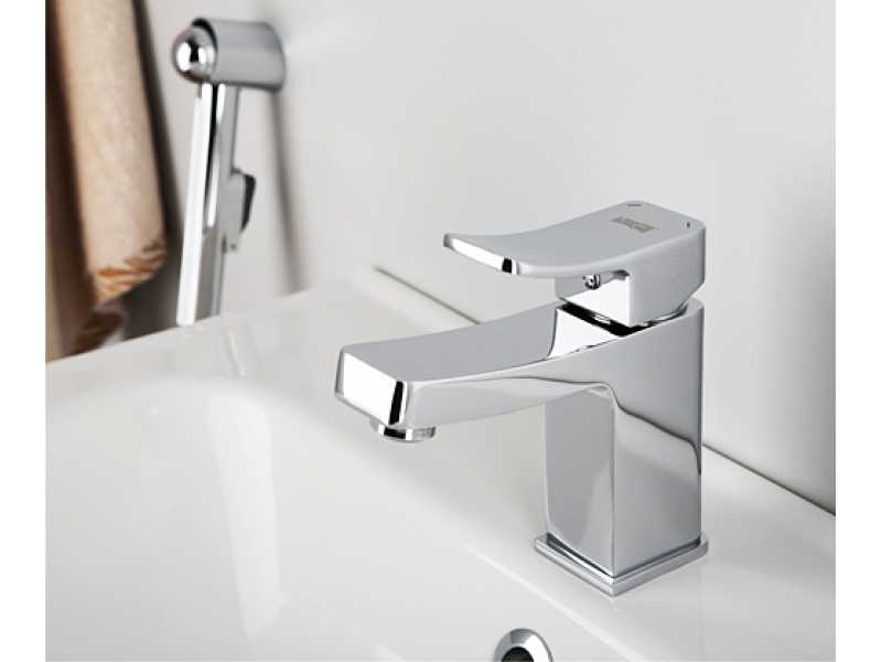 Купить Смеситель WasserKRAFT Aller 1068 для раковины с гигиеническим душем, хром