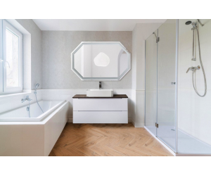 Зеркало с встроенным светильником и сенсорным выключателем BelBagno SPC-OTT-1200-800-LED-TCH, 12W, 220-240V, 1200x30x800