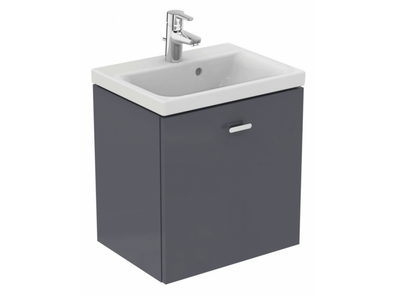 Купить Тумба под раковину Ideal Standard Connect Space 50 см, подвесная, серый глянцевый, E0312KR