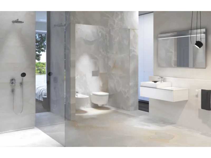 Купить Раковина Geberit iCon 124063000, 60 х 48,5 см, с переливом по центру, без отверстия под смеситель, белая