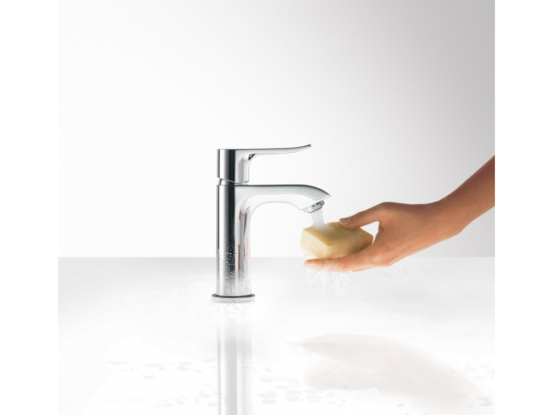 Купить Смеситель Hansgrohe Metris 31088000 для раковины, со сливным гарнитуром
