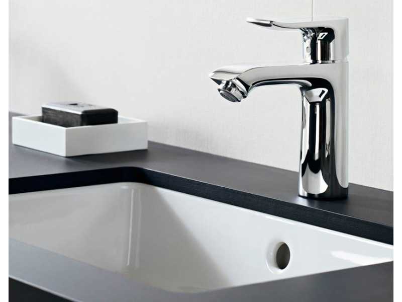 Купить Смеситель Hansgrohe Metris 31088000 для раковины, со сливным гарнитуром