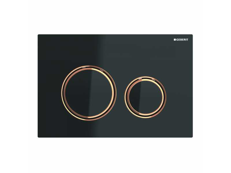 Купить Клавиша Geberit Sigma Type 21 115.650.SJ.1, металл, черный/красное золото