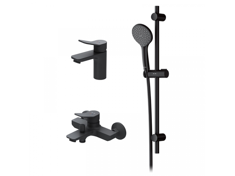 Купить Комплект смесителей AM.PM X-Joy, черный матовый, F42985A00