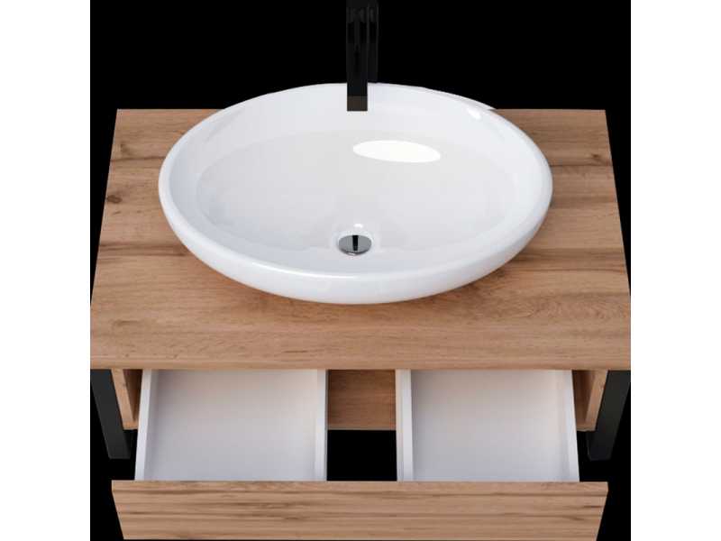 Купить Тумба 1Marka Grunge Loft 80П, дуб вотан, У85842