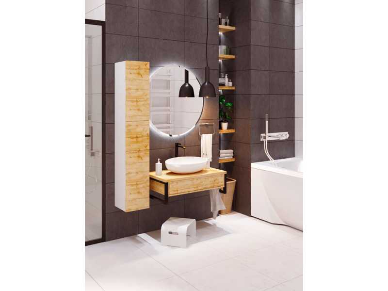 Купить Тумба 1Marka Grunge Loft 80П, дуб вотан, У85842