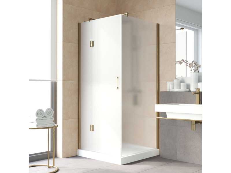 Купить Душевой уголок Vegas Glass AFP-Fis Lux, 120 x 100 x 199.5 см, профиль бронза, стекло сатин