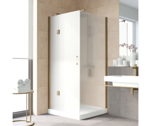 Душевой уголок Vegas Glass AFP-Fis Lux, 120 x 100 x 199.5 см, профиль бронза, стекло сатин