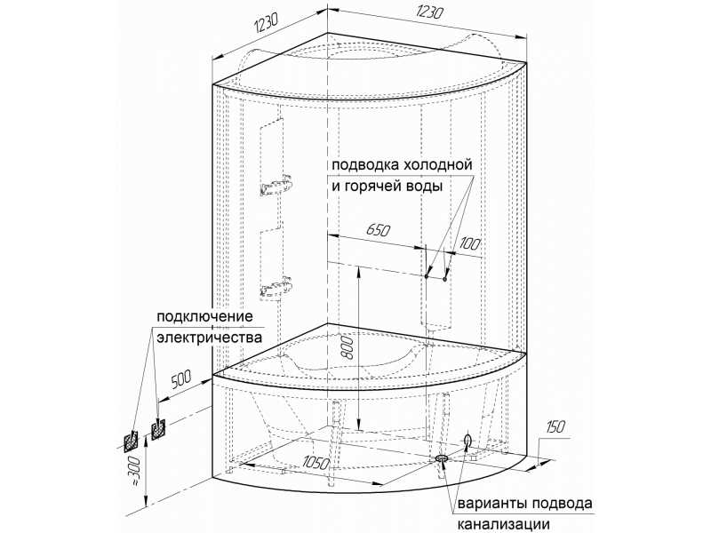 Купить Душевой бокс Радомир Лаура 128 х 128 см