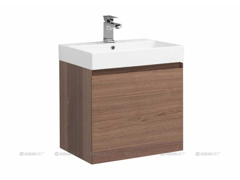 Купить Тумба под раковину Aquanet Нью-Йорк 60 00203945, цвет орех