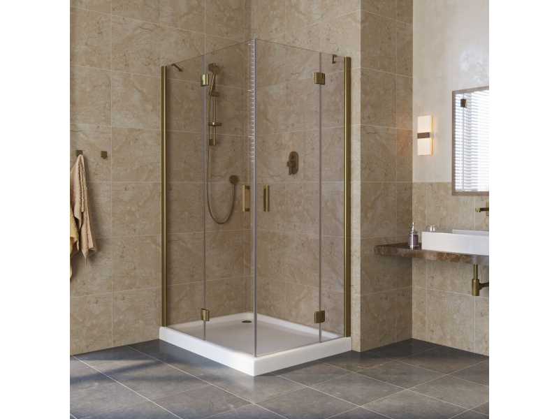 Купить Душевой уголок Vegas Glass AFA-F Lux, 120 x 100 x 199.5 см, профиль бронза, стекло бронза