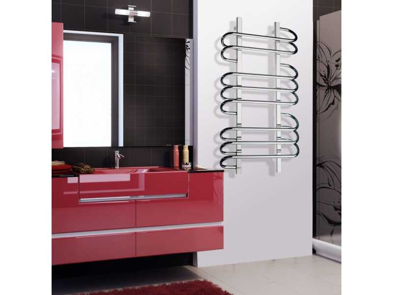 Купить Полотенцесушитель водяной Grota Rivolo 50 x 120 см, ширина 50 см, высота 120 см, крашеный белый