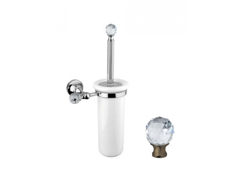 Купить Ершик Cezares Olimp TB-02-Sw цвет бронза, ручки Swarovski