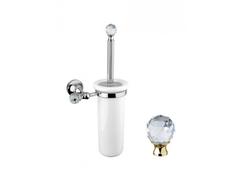 Купить Ершик Cezares Olimp TB-02-Sw цвет бронза, ручки Swarovski