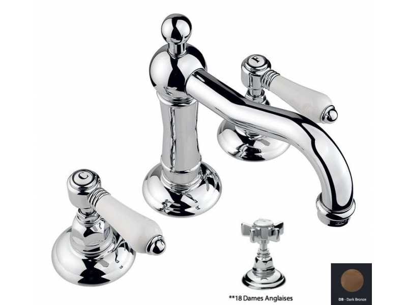 Купить Смеситель Nicolazzi Dames Anglaises 1409DB18 для раковины, темная бронза, ручки Dames Anglaises