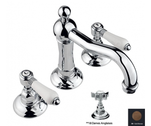 Смеситель Nicolazzi Dames Anglaises 1409DB18 для раковины, темная бронза, ручки Dames Anglaises