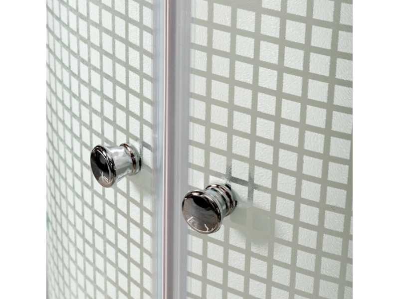 Купить Душевая кабина Deto L 980 80 x 80 см, с крышей, с электрикой