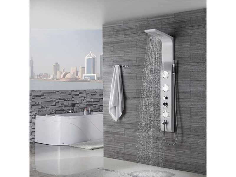 Купить Гидромассажная душевая панель RGW Shower Panels SP-01, 21140101-03, цвет белый