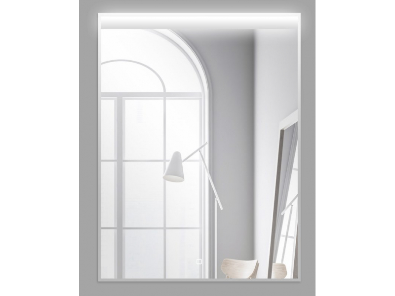 Купить Зеркало BelBagno SPC-UNO 50 см, с подсветкой, белый, SPC-UNO-500-800-TCH