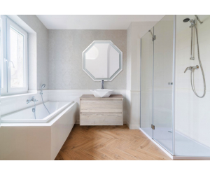 Зеркало с встроенным светильником и сенсорным выключателем BelBagno SPC-OTT-800-800-LED-TCH, 12W, 220-240V, 800x30x800