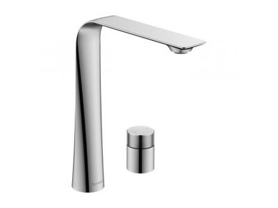 Смеситель Duravit D.1 D11130009010 для раковины высокий, ручка цилиндр, хром