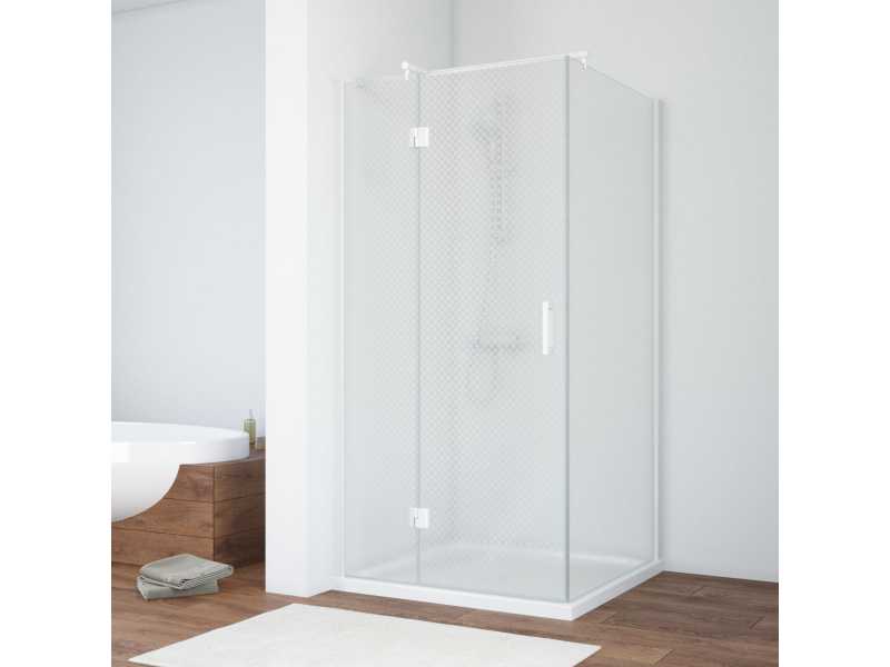 Купить Душевой уголок Vegas Glass AFP-Fis, 90 x 90 x 190 см, профиль белый, стекло ретро