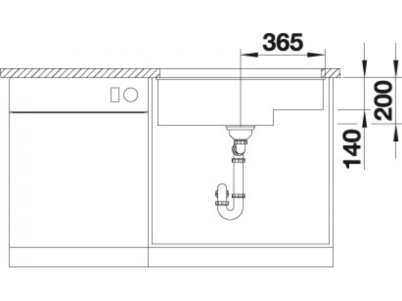 Купить Мойка Blanco Subline 700-U Level 518390, антрацит
