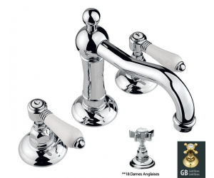 Смеситель Nicolazzi Dames Anglaises 1409GB18 для раковины, гальваническое золото, ручки Dames Anglaises