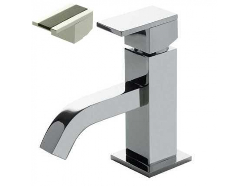 Купить Смеситель Bandini Ice Cube 750120SN02LW для раковины, матовый никель/ручка венге