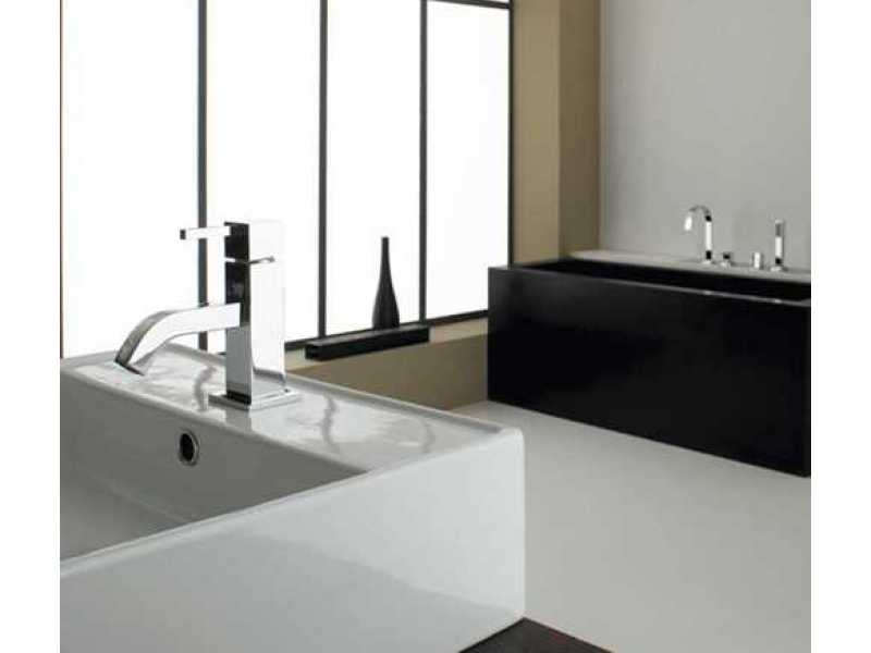 Купить Смеситель Bandini Ice Cube 750120SN02LW для раковины, матовый никель/ручка венге
