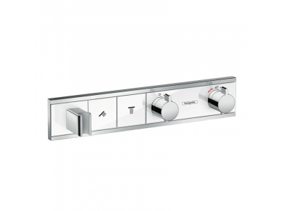 Смеситель Hansgrohe RainSelect для душа, термостатический, белый/хром, 15355400