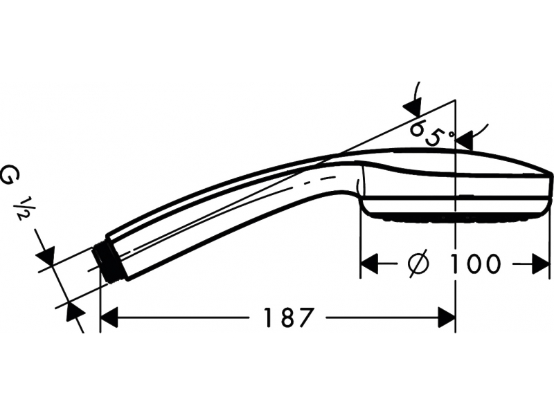 Купить Ручной душ Hansgrohe Croma 100 1jet 28580000