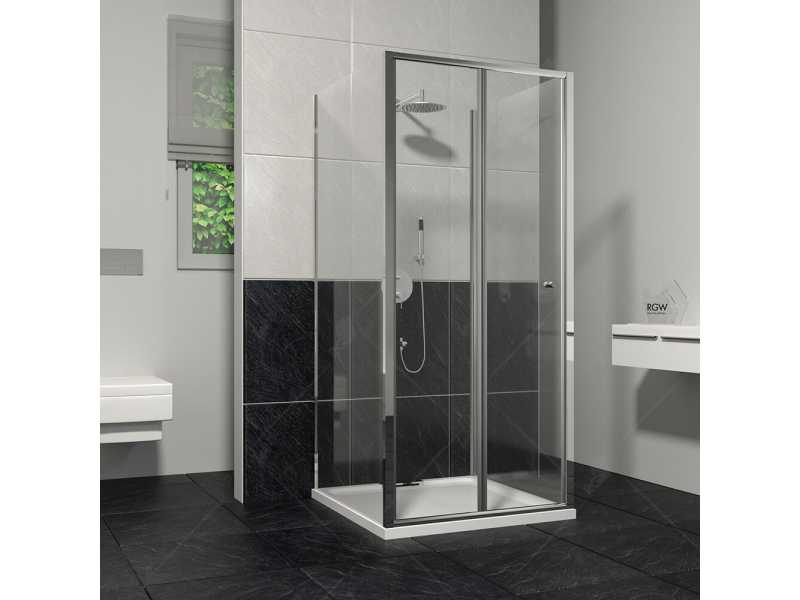 Купить Душевой уголок RGW CL-31, 04093188-11, 80 х 80 x 185 см, дверь складная, стекло прозрачное, хром