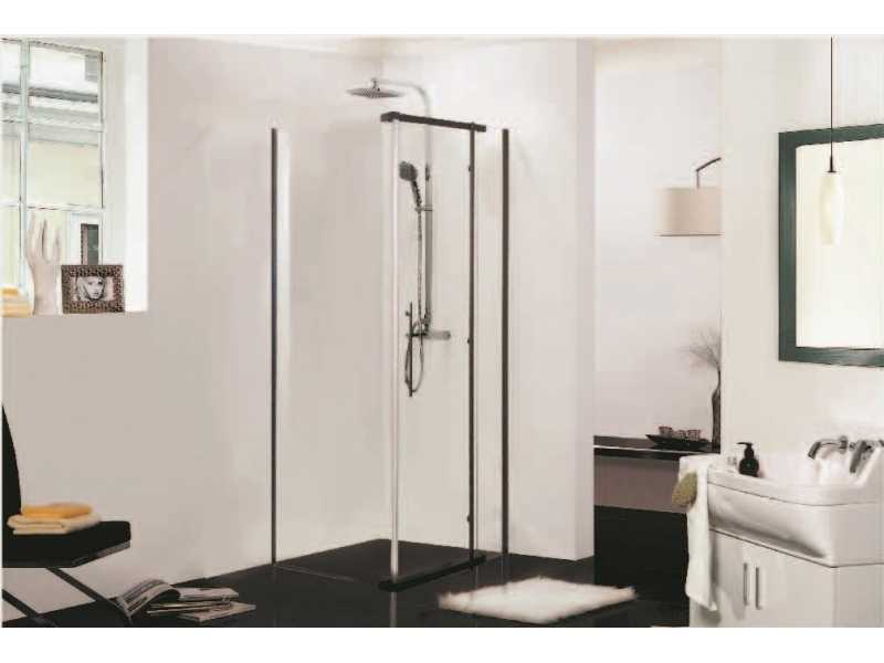 Купить Душевой уголок Bravat Blackline BS090.3113A 90 x 90 x 195 см квадратная, черный