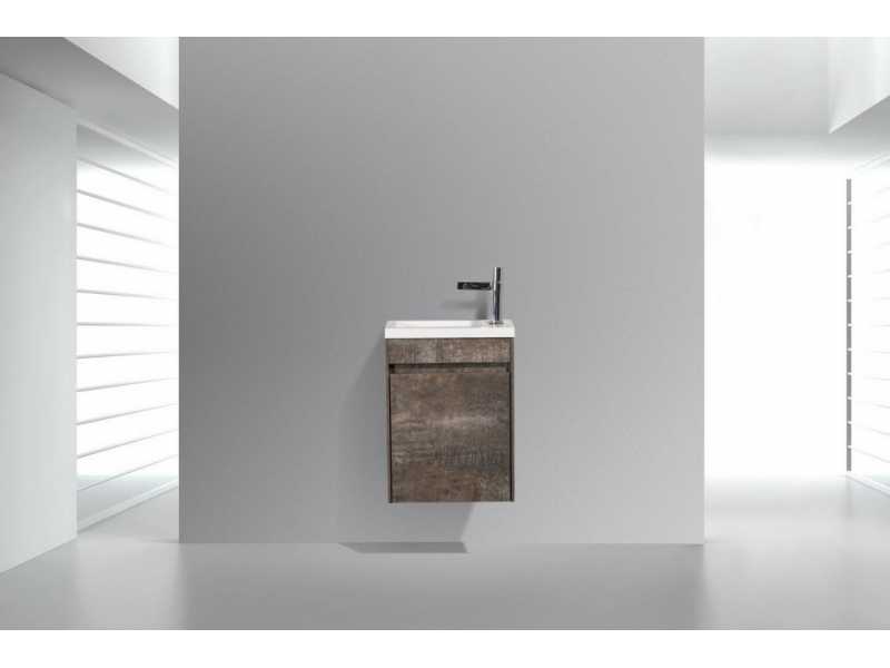 Купить Тумба под раковину BelBagno Pietra Mini PIETRA MINI-400-1A-SO-PT-L/R 40 см, коричневый (Stone)