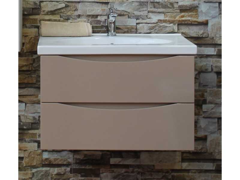 Купить Тумба под раковину BelBagno Fly FLY-700-2C-SO-BL-P, 71 х 46,5 х 45 см, Bianco Lucido/белый глянец