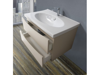 Тумба под раковину BelBagno Fly FLY-700-2C-SO-BL-P, 71 х 46,5 х 45 см, Bianco Lucido/белый глянец