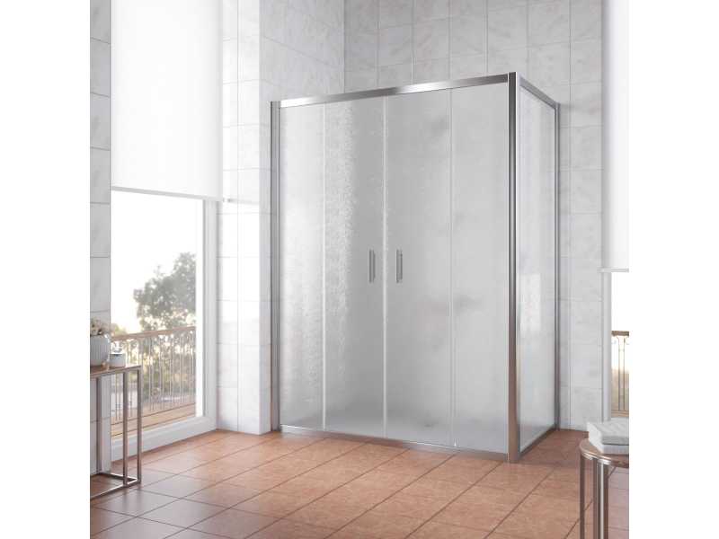 Купить Душевой уголок Vegas Glass Z2P+ZPV, 190 x 70 x 190 см, профиль глянцевый хром, стекло шиншилла