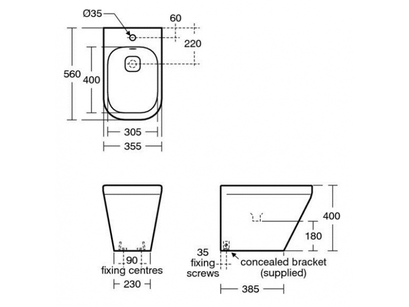 Купить Биде напольное Ideal Standard Tonic II, белый, K523801