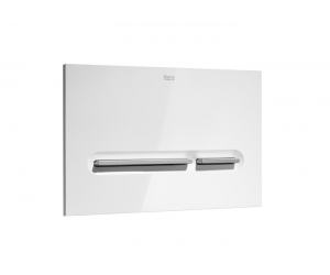 Кнопка смыва Roca PL5 Dual 890099005, Combi белая/матовый хром