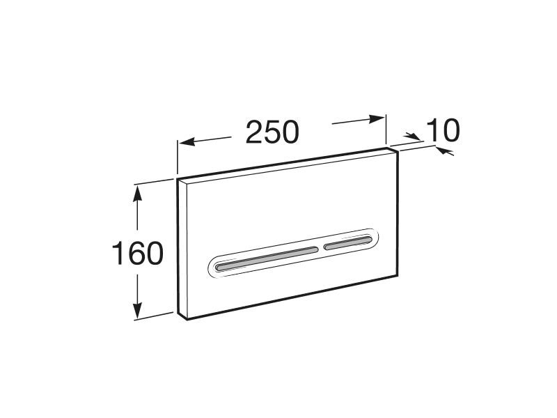 Купить Кнопка смыва Roca PL5 Dual 890099005, Combi белая/матовый хром