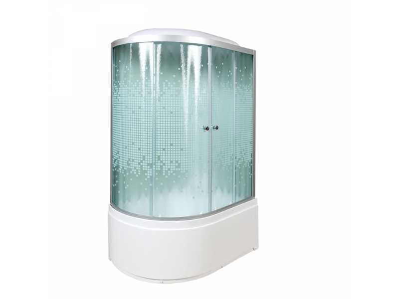 Купить Душевая кабина Deto L 920 L/R, 120 x 80 см, с крышей, с гидромассажем и электрикой