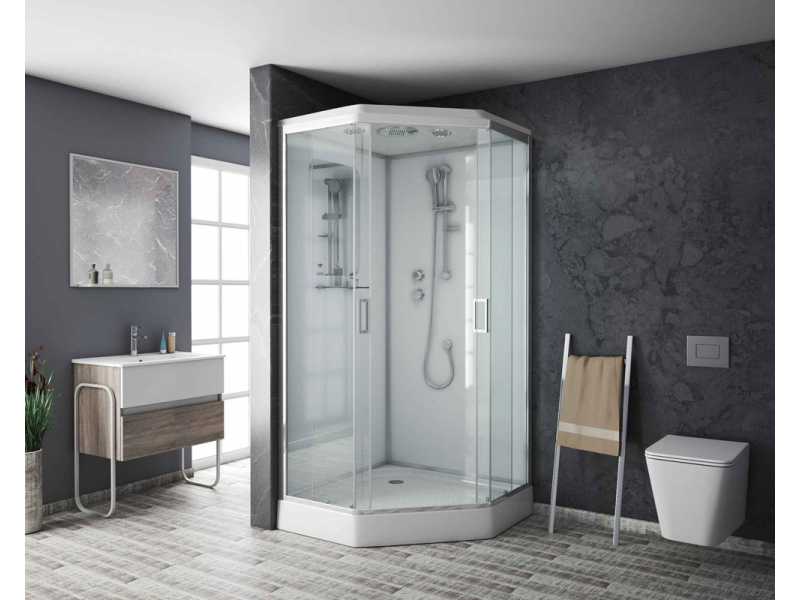 Купить Душевая кабина Niagara Premium 90 x 90, низкий поддон, профиль - хром, стекло - прозрачное, NG-6001-01D