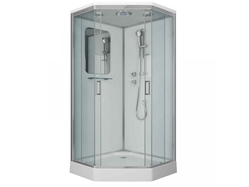Купить Душевая кабина Niagara Premium 90 x 90, низкий поддон, профиль - хром, стекло - прозрачное, NG-6001-01D