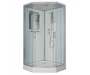 Душевая кабина Niagara Premium 90 x 90, низкий поддон, профиль - хром, стекло - прозрачное, NG-6001-01D