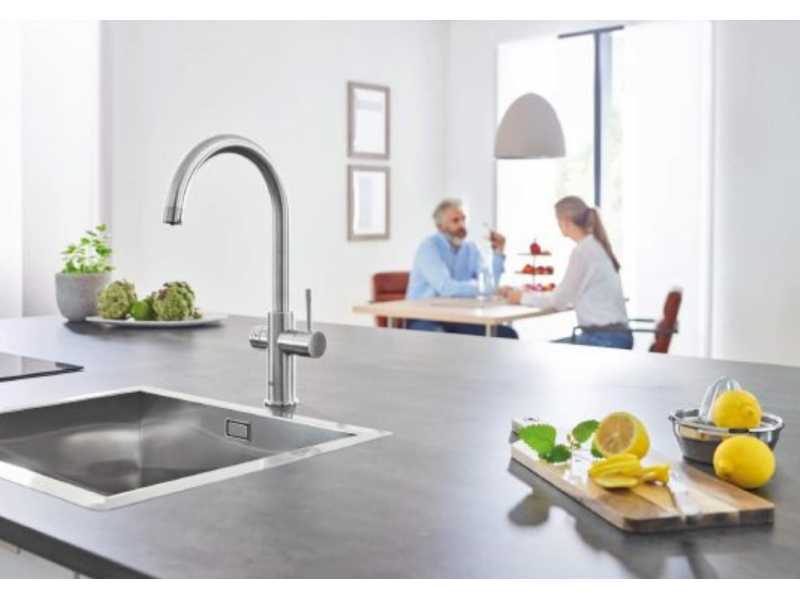 Купить Смеситель Grohe Blue Home 31455DC0 с функцией фильтрации и газирования воды