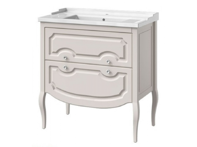 Купить Тумба под раковину Caprigo Aspetto Firenze 80 34117, 2 ящика, цвет TP-812 керамик
