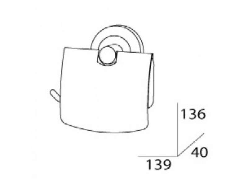 Купить Держатель туалетной бумаги с крышкой FBS Standard STA 055