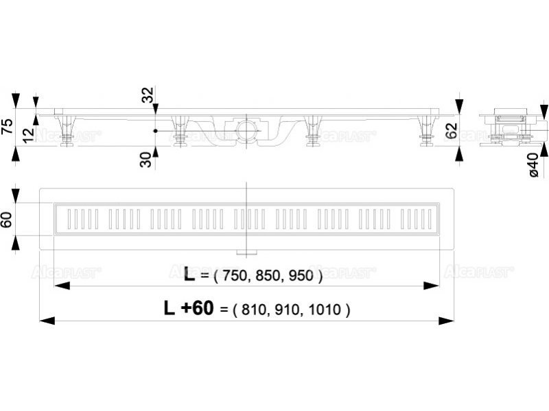 Купить Душевой лоток AlcaPlast APZ10-650M